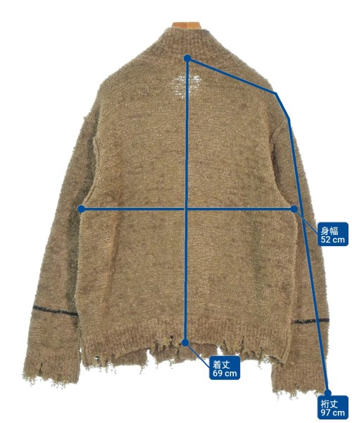 NAMACHEKO（ナマチェコ）カーディガン カーキ サイズ:M メンズ/2200669095036