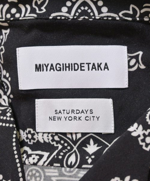 MIYAGI HIDETAKA（ミヤギヒデタカ）カジュアルシャツ 黒 サイズ:M メンズ/2200699691147