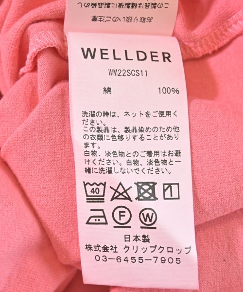 WELLDER（ウェルダー）Tシャツ・カットソー ピンク サイズ:4(XL位) メンズ/2200700862412