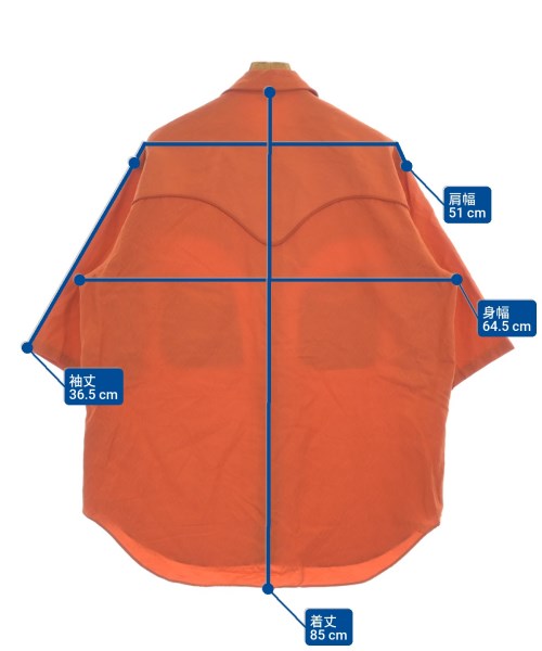 WELLDER（ウェルダー）カジュアルシャツ オレンジ サイズ:4(XL位) メンズ/2200652423051