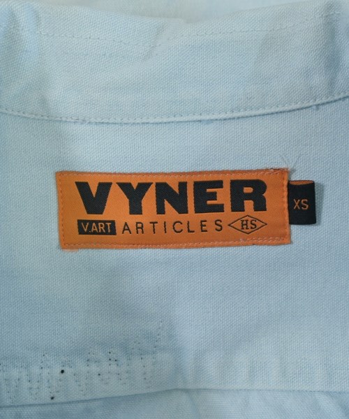 VYNER ARTICLES（ヴァイナーアーティクルズ）カジュアルシャツ 青 サイズ:XS メンズ/2200611836014