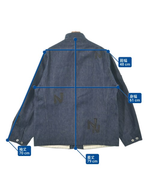 NICENESS（ナイスネス）カバーオール 紺 サイズ:L メンズ/2200628781017