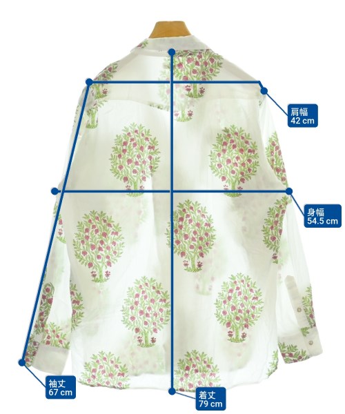 NICENESS（ナイスネス）カジュアルシャツ 白 サイズ:M メンズ/2200676146110