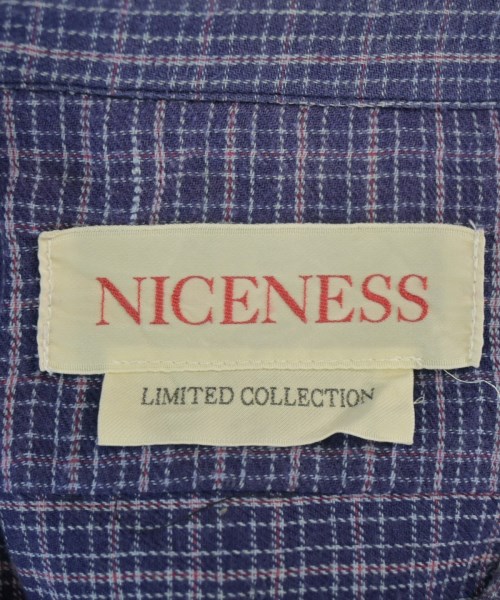NICENESS（ナイスネス）カジュアルシャツ 紺 サイズ:M メンズ/2200714613055