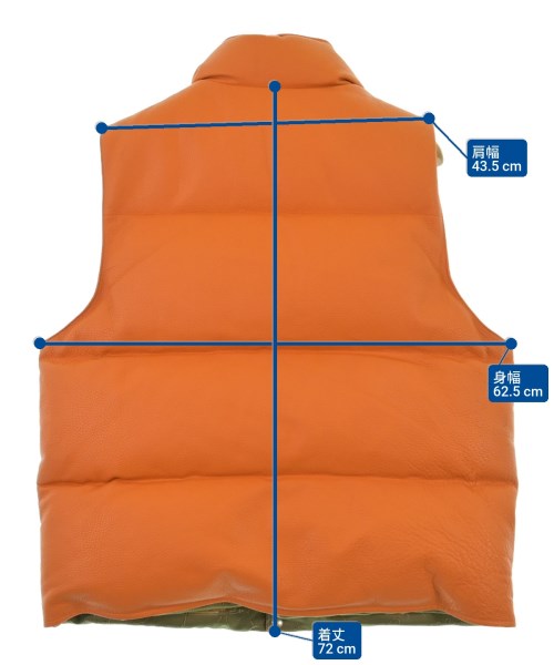 NICENESS（ナイスネス）ダウンジャケット/ダウンベスト オレンジ サイズ:L メンズ/2200664716028