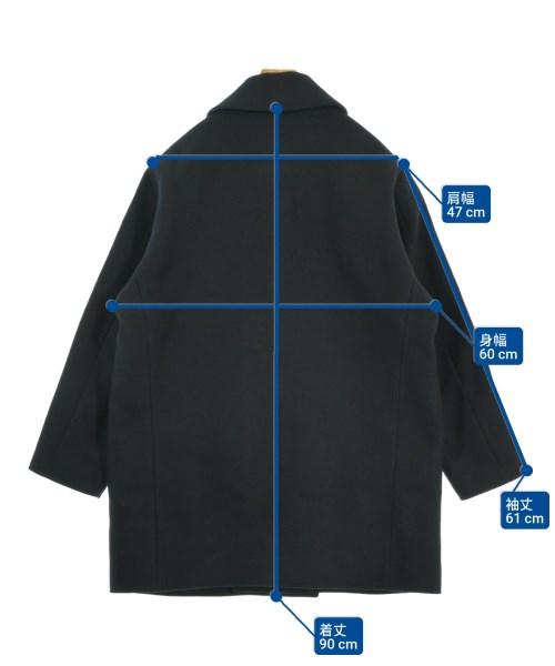 NICENESS（ナイスネス）ピーコート 黒 サイズ:M メンズ/2200660617015