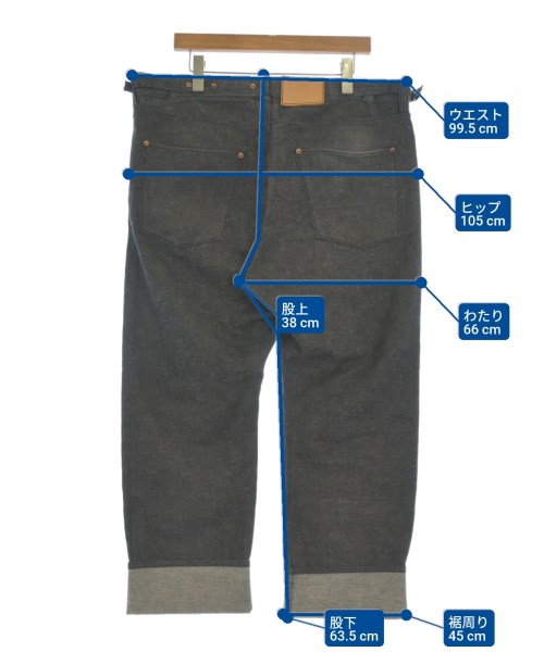 NICENESS（ナイスネス）デニムパンツ 黒 サイズ:L メンズ/2200664861056