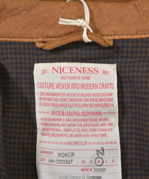 NICENESS（ナイスネス）ブルゾン 茶 サイズ:M メンズ/2200685399019