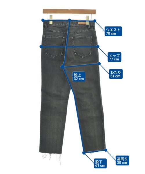 Mansart（マンサール）デニムパンツ 黒 サイズ:M レディース/2200614508086