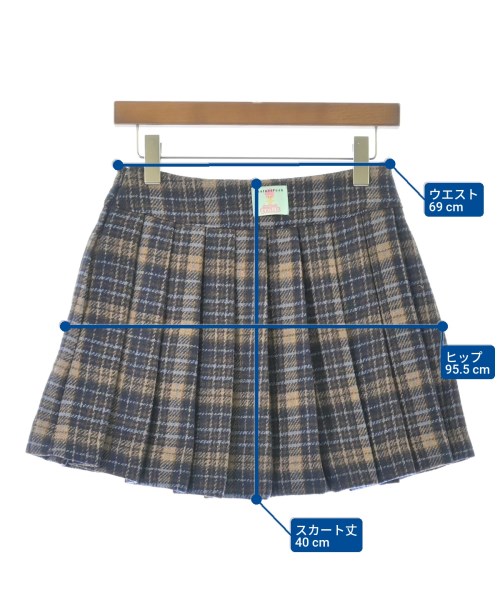 InstantFunk（インスタントファンク）ひざ丈スカート 紺 サイズ:1(S位) レディース/2200672911590