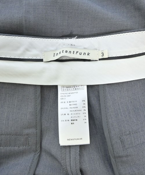 InstantFunk（インスタントファンク）スラックス グレー サイズ:3(L位) レディース/2200660814063