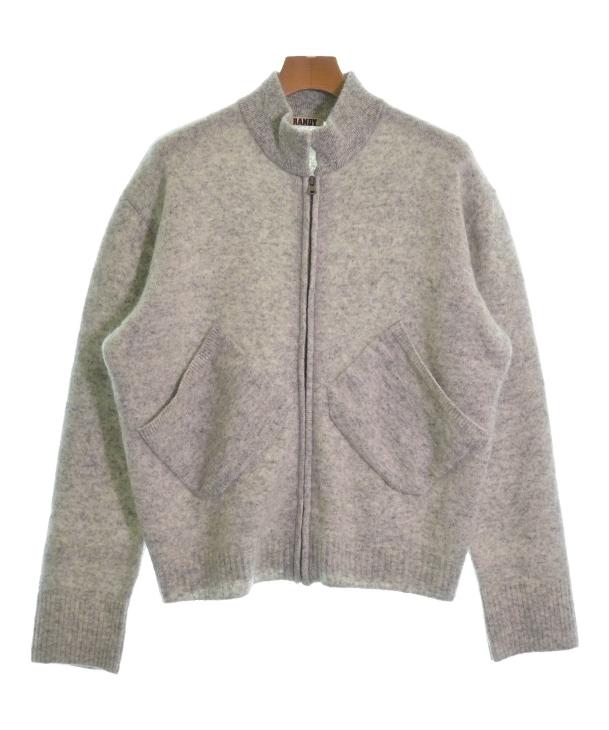 RANDY ランディー カーディガン メンズ 【古着】【中古】 RANDY（ランディー）カーディガン グレー サイズ:2(M位) メンズ