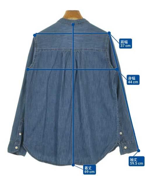 YONFA（ヨンファ）カジュアルシャツ 青 サイズ:-(L位) レディース/2200653568065