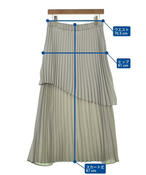 YONFA（ヨンファ）ロング・マキシ丈スカート グレー サイズ:M レディース/2200651206075