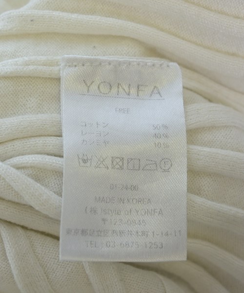 YONFA（ヨンファ）ニット・セーター 白 サイズ:F レディース/2200722772157
