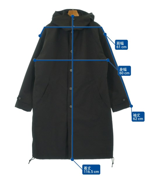 TOKYO DESIGN STUDIO New Balance（トウキョウデザインスタジオニューバランス）ステンカラーコート 黒 サイズ:XL メンズ/2200672615030