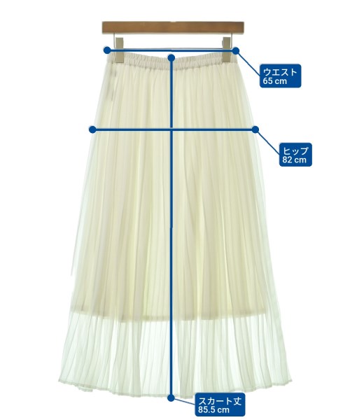 N.O.R.C（ノーク）ロング・マキシ丈スカート 白 サイズ:1(S位) レディース/2200633820077