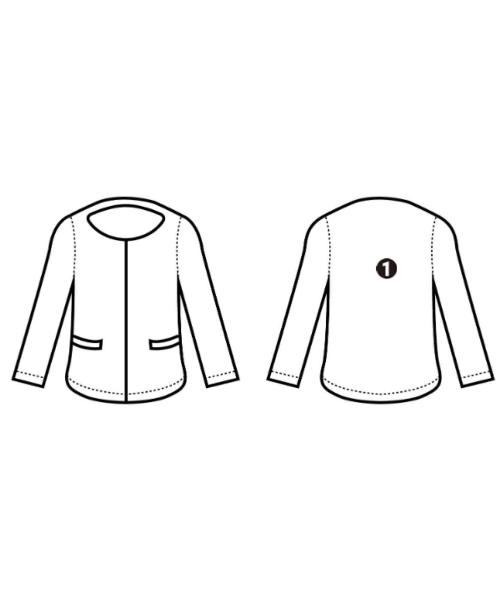 N.O.R.C（ノーク）ノーカラージャケット 紺 サイズ:2(M位) レディース/2200672132018