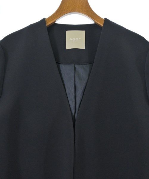 N.O.R.C（ノーク）ノーカラージャケット 紺 サイズ:3(L位) レディース/2200672132025