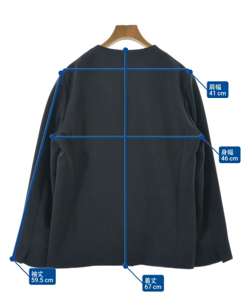 N.O.R.C（ノーク）ノーカラージャケット 紺 サイズ:3(L位) レディース/2200672132025