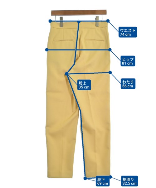 N.O.R.C（ノーク）スラックス 黄 サイズ:2(M位) レディース/2200643590021