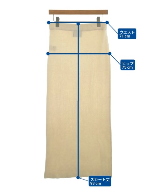 N.O.R.C（ノーク）ロング・マキシ丈スカート 白 サイズ:2(M位) レディース/2200645686043