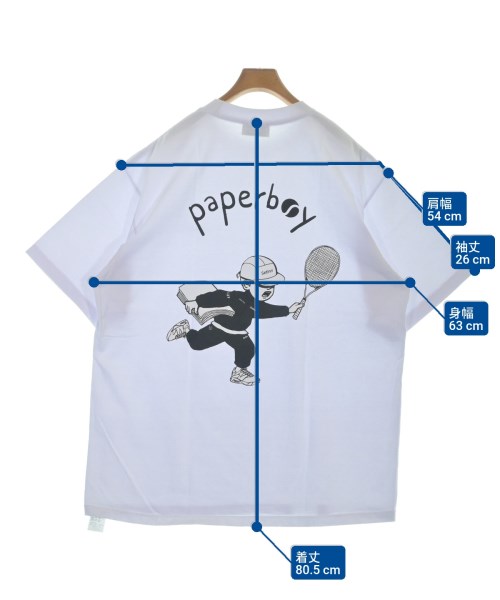 paperboy（ペーパーボーイ）Tシャツ・カットソー 白 サイズ:XXL メンズ/2200648977100