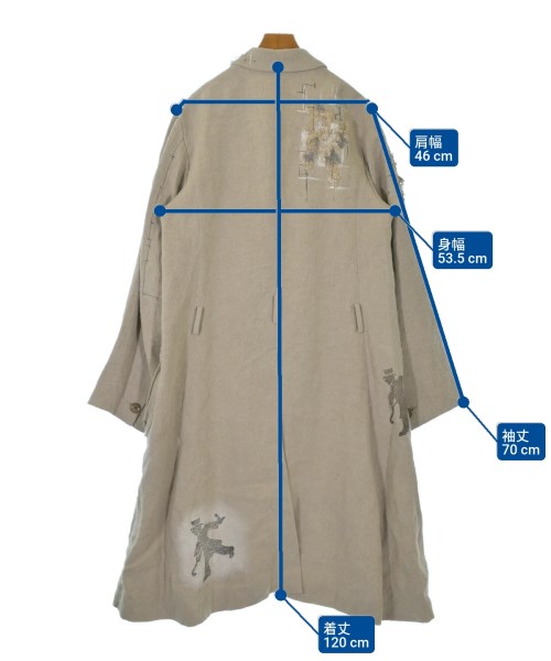 YUTA MATSUOKA（ユウタマツオカ）チェスターコート ベージュ サイズ:-(XL位) メンズ/2200630242018