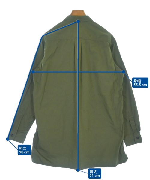 BLACK scandal yohji yamamoto（ブラックスキャンダルヨウジヤマモト）カジュアルシャツ カーキ サイズ:3(M位) メンズ/2200621742015