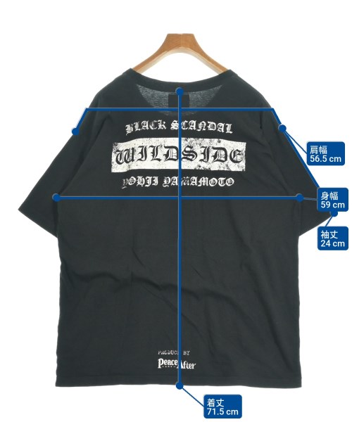 BLACK scandal yohji yamamoto（ブラックスキャンダルヨウジヤマモト）Tシャツ・カットソー 黒 サイズ:4(L位) メンズ/2200622616056