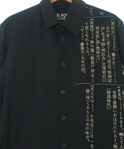 BLACK scandal yohji yamamoto（ブラックスキャンダルヨウジヤマモト）カジュアルシャツ 黒 サイズ:2(S位) メンズ/2200674365032
