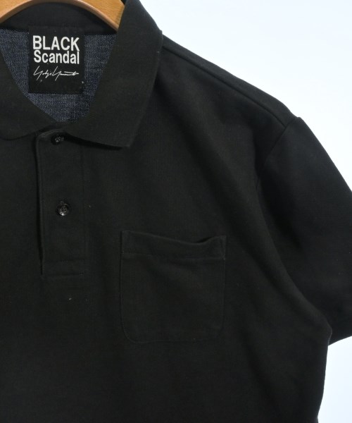 BLACK scandal yohji yamamoto（ブラックスキャンダルヨウジヤマモト）ポロシャツ 黒 サイズ:3(M位) メンズ/2200671423049