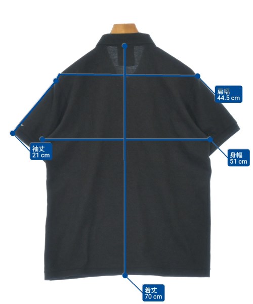 BLACK scandal yohji yamamoto（ブラックスキャンダルヨウジヤマモト）ポロシャツ 黒 サイズ:3(M位) メンズ/2200671423049
