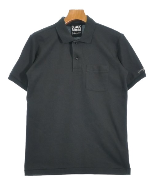BLACK scandal yohji yamamoto(ブラックスキャンダルヨウジヤマモト)ポロシャツ 黒 サイズ:1(XS位)/2200678371022