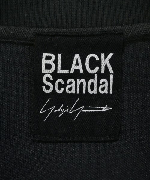 BLACK scandal yohji yamamoto（ブラックスキャンダルヨウジヤマモト）ポロシャツ 黒 サイズ:1(XS位) メンズ/2200678371022
