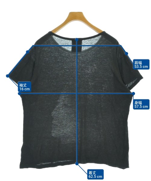 BLACK scandal yohji yamamoto（ブラックスキャンダルヨウジヤマモト）Tシャツ・カットソー 黒 サイズ:3(M位) メンズ/2200679307013