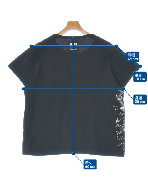 BLACK scandal yohji yamamoto（ブラックスキャンダルヨウジヤマモト）Tシャツ・カットソー 黒 サイズ:2(S位) メンズ/2200660717036