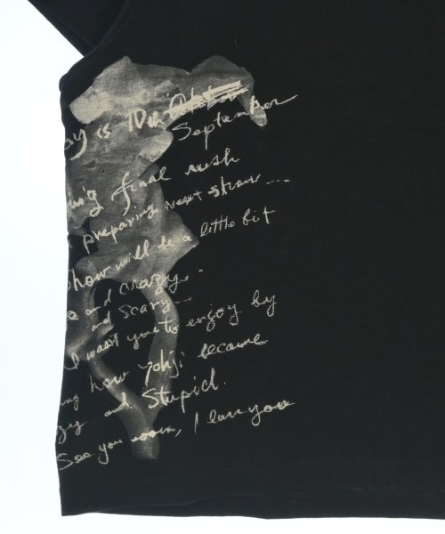 BLACK scandal yohji yamamoto（ブラックスキャンダルヨウジヤマモト）Tシャツ・カットソー 黒 サイズ:2(S位) メンズ/2200658095146