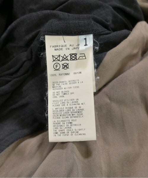 BLACK scandal yohji yamamoto（ブラックスキャンダルヨウジヤマモト）カジュアルシャツ 黒 サイズ:1(XS位) メンズ/2200639773049