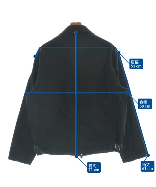 BLACK scandal yohji yamamoto（ブラックスキャンダルヨウジヤマモト）ブルゾン 黒 サイズ:2(S位) メンズ/2200662705017