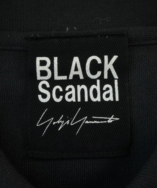 BLACK scandal yohji yamamoto（ブラックスキャンダルヨウジヤマモト）ポロシャツ 黒 サイズ:3(M位) メンズ/2200714770062