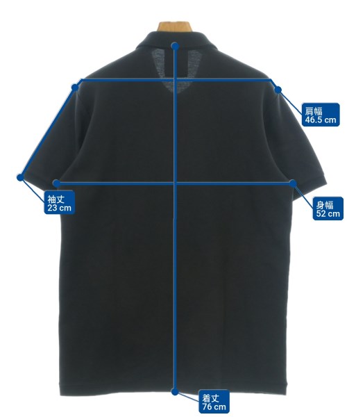BLACK scandal yohji yamamoto（ブラックスキャンダルヨウジヤマモト）ポロシャツ 黒 サイズ:3(M位) メンズ/2200714770062