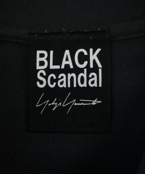 BLACK scandal yohji yamamoto（ブラックスキャンダルヨウジヤマモト）ポロシャツ 黒 サイズ:3(M位) メンズ/2200714770079