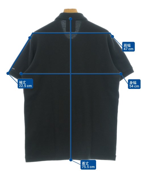 BLACK scandal yohji yamamoto（ブラックスキャンダルヨウジヤマモト）ポロシャツ 黒 サイズ:3(M位) メンズ/2200714770079