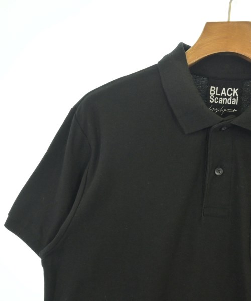 BLACK scandal yohji yamamoto（ブラックスキャンダルヨウジヤマモト）ポロシャツ 黒 サイズ:3(M位) メンズ/2200721995052