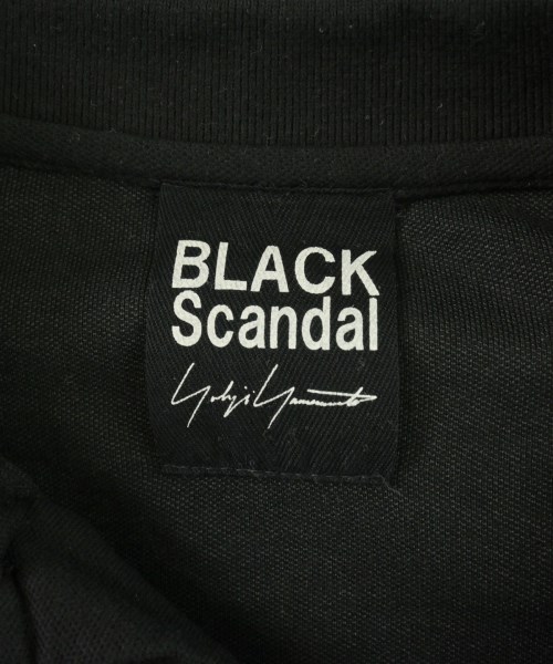 BLACK scandal yohji yamamoto（ブラックスキャンダルヨウジヤマモト）ポロシャツ 黒 サイズ:3(M位) メンズ/2200721995069