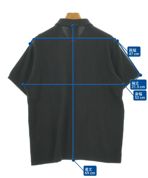BLACK scandal yohji yamamoto（ブラックスキャンダルヨウジヤマモト）ポロシャツ 黒 サイズ:3(M位) メンズ/2200721995069