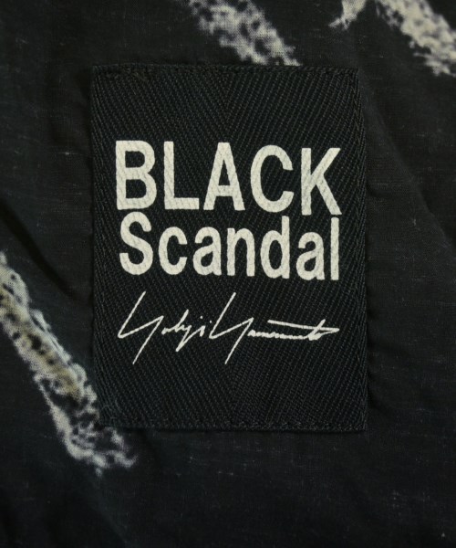 BLACK scandal yohji yamamoto（ブラックスキャンダルヨウジヤマモト）シャツワンピース 黒 サイズ:1(XS位) レディース/2200691070063