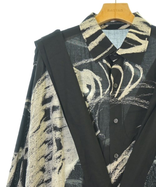 BLACK scandal yohji yamamoto（ブラックスキャンダルヨウジヤマモト）シャツワンピース 黒 サイズ:1(XS位) レディース/2200691070063