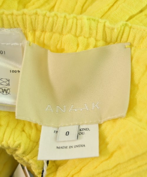 Anaak（アナーク）Tシャツ・カットソー 黄 サイズ:0(XS位) レディース/2200631232469